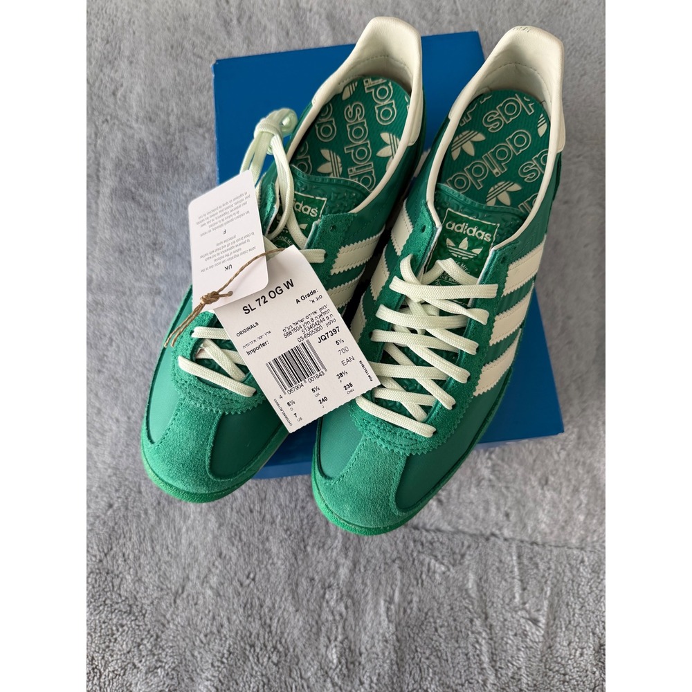 Adidas SL 72 OG W Collegiate Green Ivory Yellow Sneakers JQ7397 Womens 7